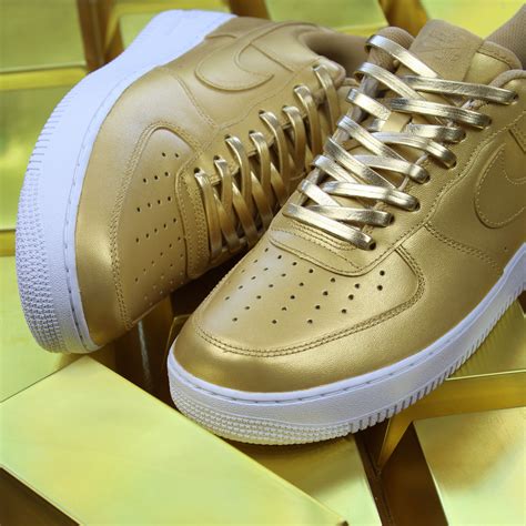 air force 1 sneaker gold